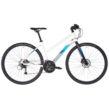 Bicicleta todocamino SERIOUS SONORAN HYBRID TRAPEZ Mujer Blanco/Azul 2020 0